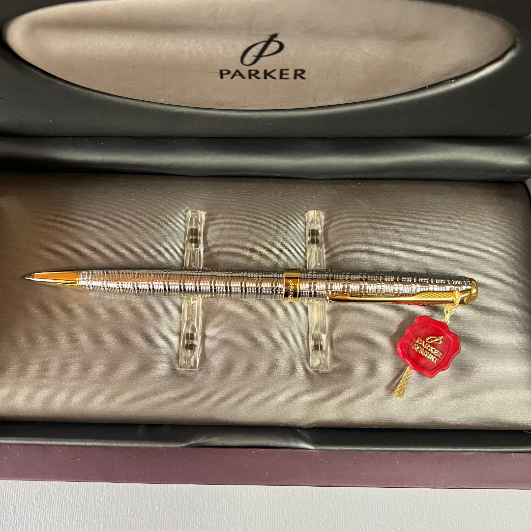 Parker Sonnet 3 Ciselé Tartan Ballpoint Pen - New Old Stock