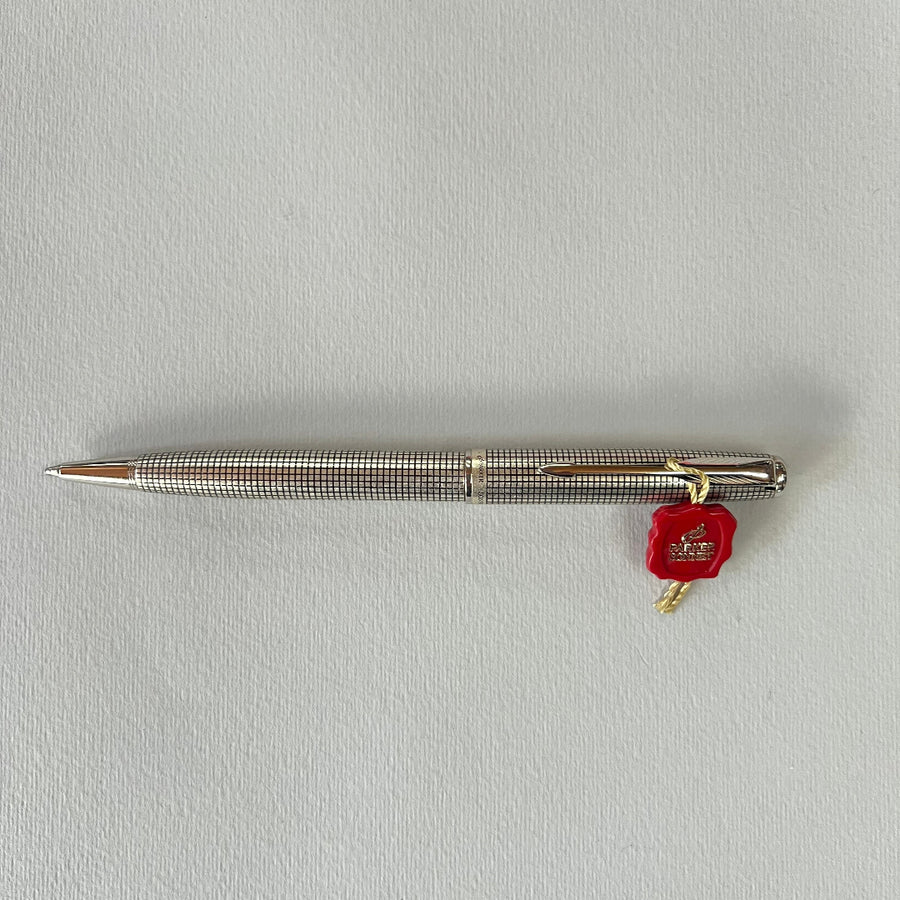 Parker Sonnet 3 115th Memorial Edition Sterling Silver Ballpoint Pen - New Old Stock
