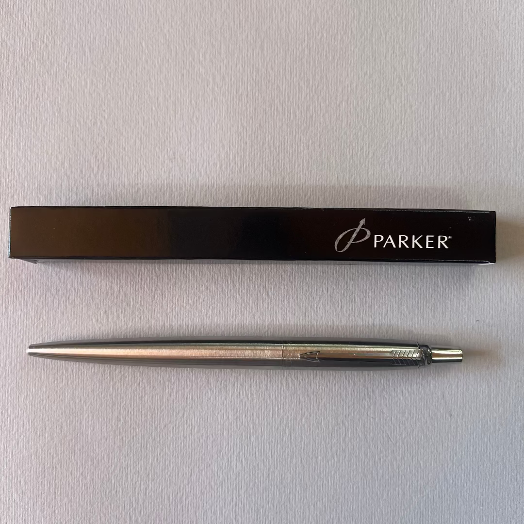 Vintage Parker Jotter Stainless Steel Ballpoint Pen - New Old Stock
