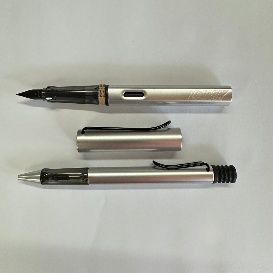Lamy AL-Star Silver Fountain Pen and Ballpoint Pen Set – New Old Stock