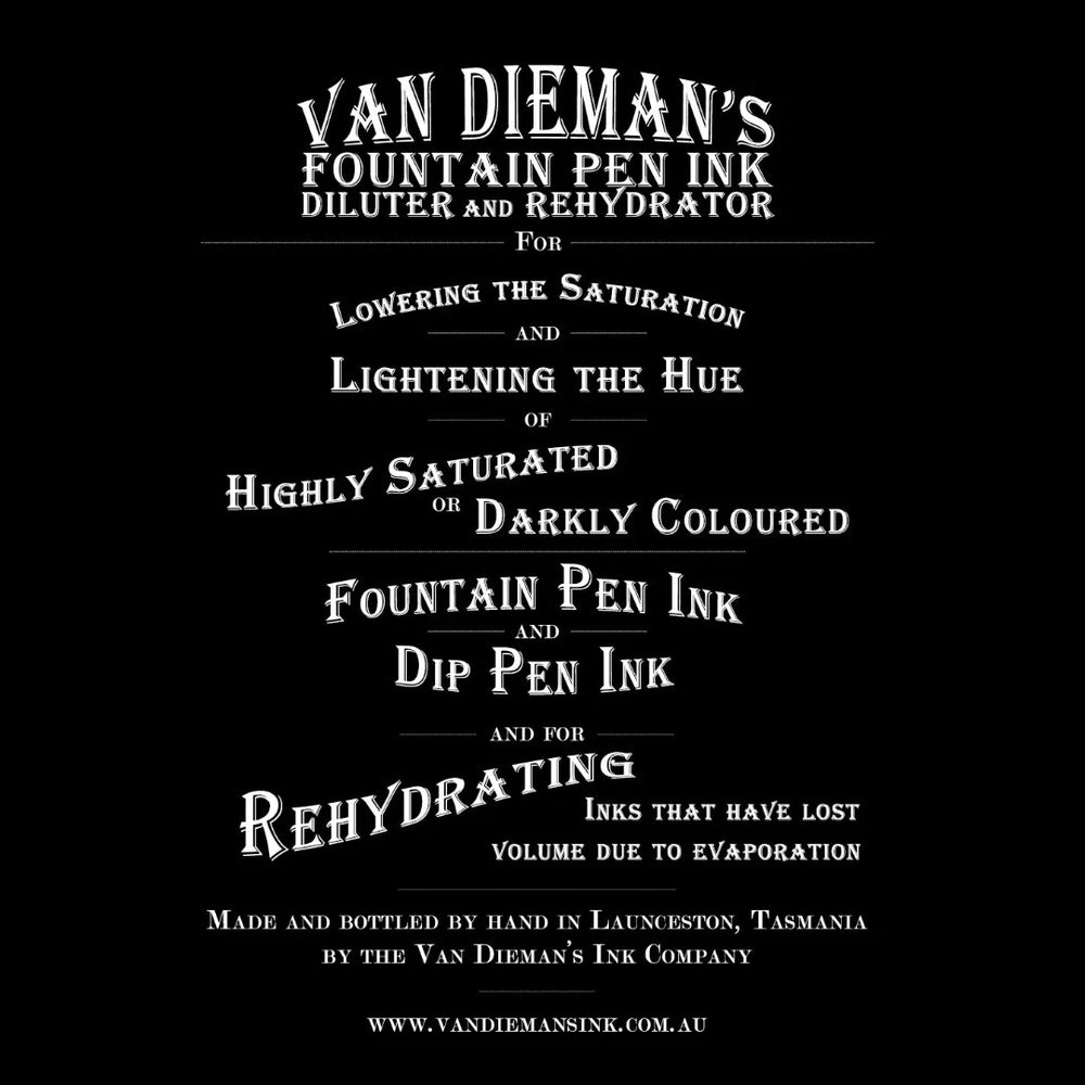 Van Dieman's Fountain Pen Ink Diluter and Rehydrator