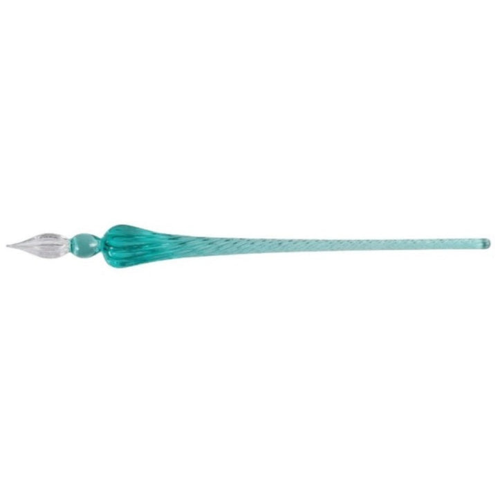 Jacques Herbin Round Glass Pen - Turquoise