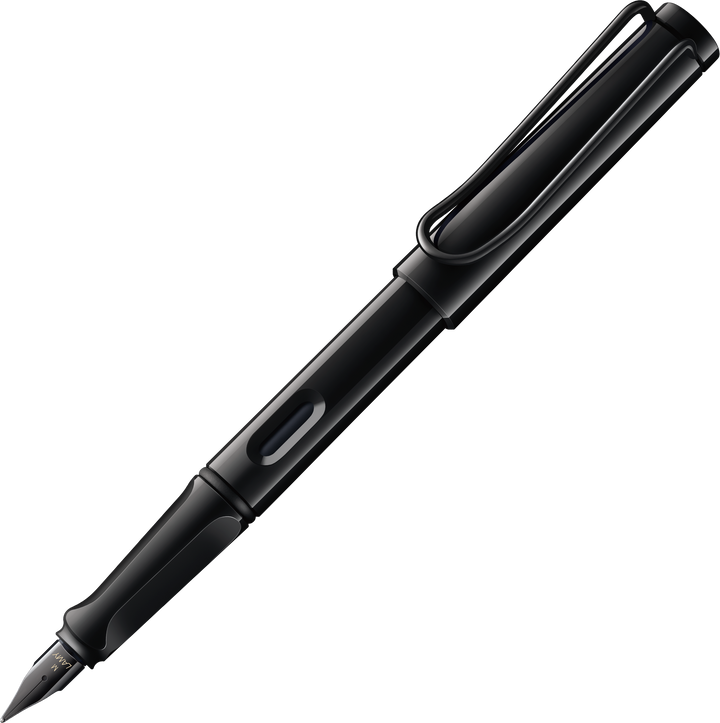 LAMY safari Fountain Pen - all black-multi ring set (Special Edition)