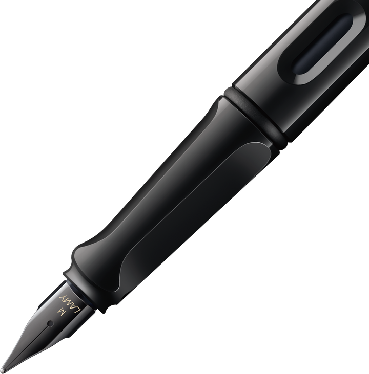 LAMY safari Fountain Pen - all black-multi ring set (Special Edition)