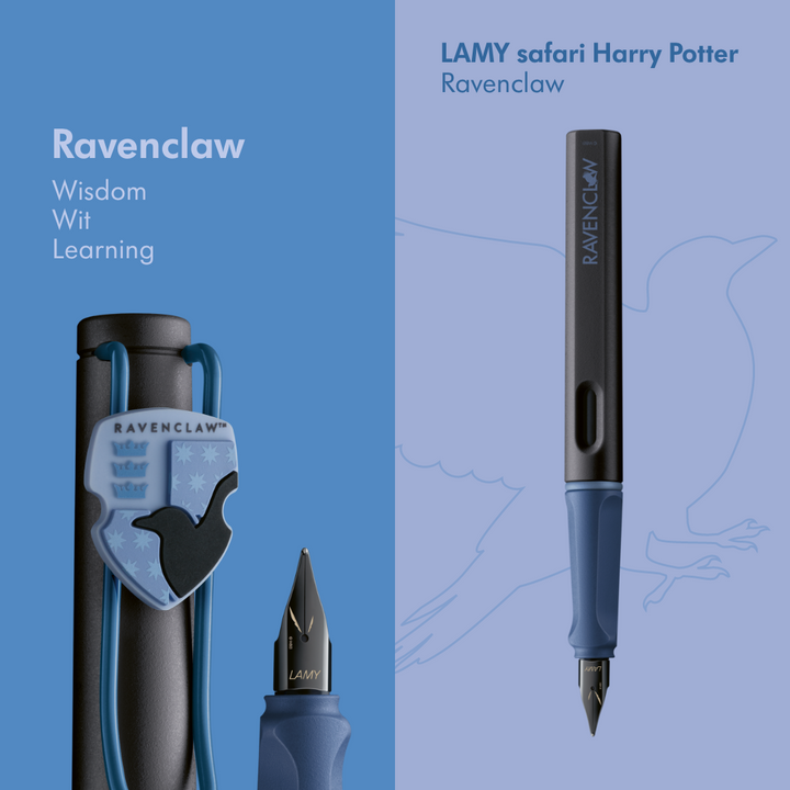 Lamy Safari Harry Potter Special Edition Fountain Pen – Collectible Hogwarts House Pens - Ravenclaw