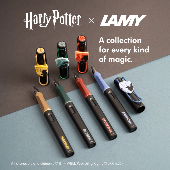 Lamy Safari Harry Potter Fountain Pen Set - Complete 4 House Set