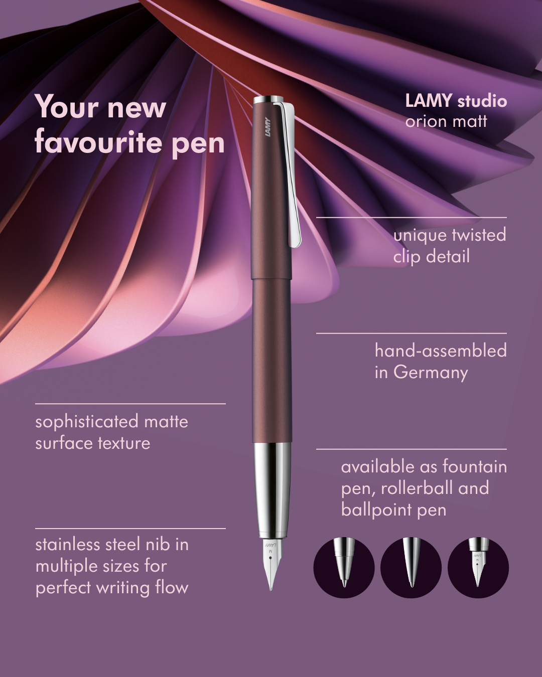 Lamy Studio Orion Matt Fountain Pen - Limited Edition