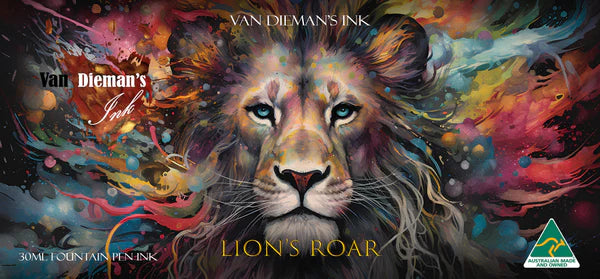Van Dieman's Feline - Lion's Roar Shimmering Fountain Pen Ink
