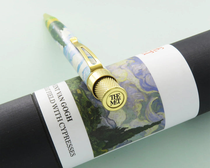 Retro 51 The MET - Van Gogh Wheat Fields & Cypresses Rollerball Pen