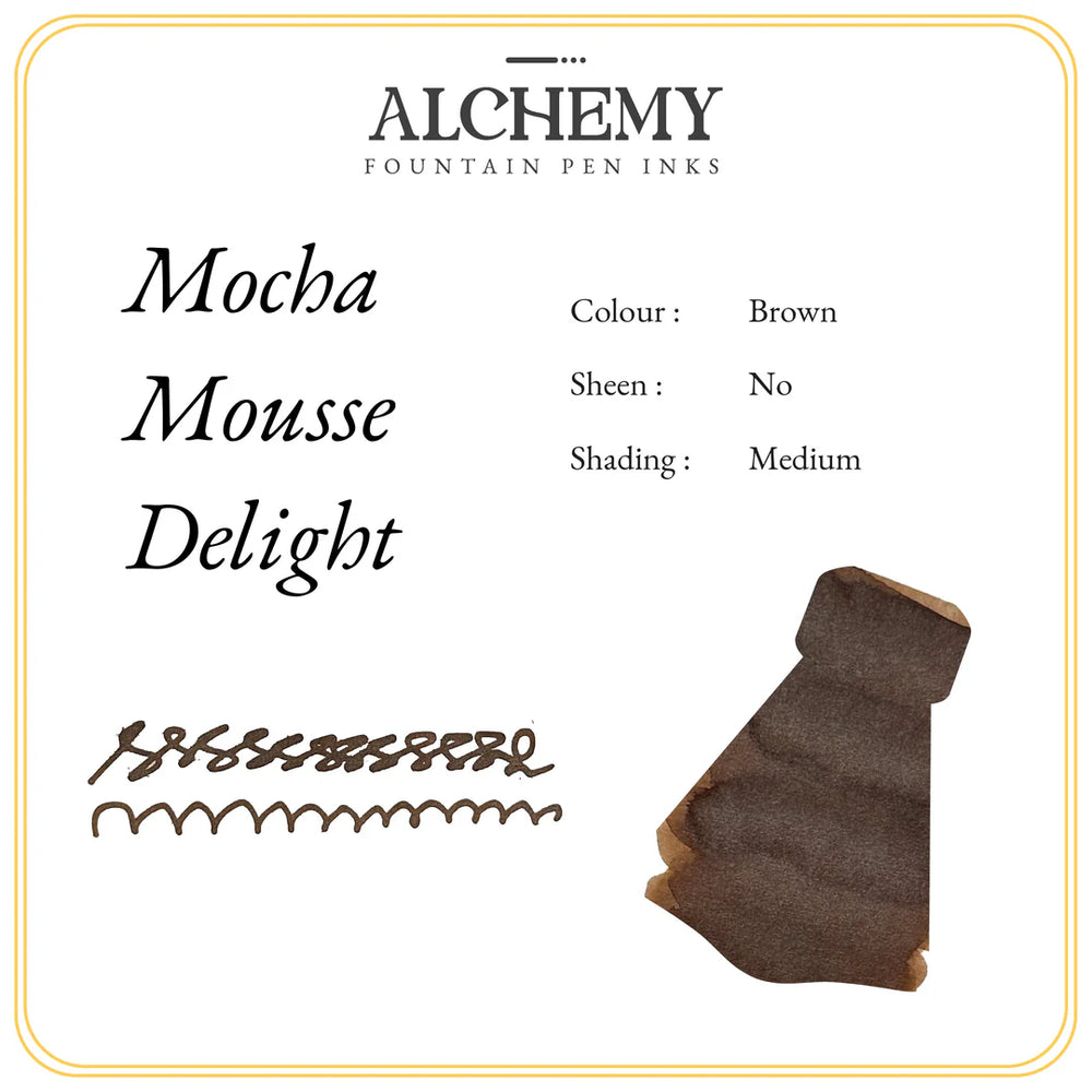 Endless Alchemy Fountain Pen Ink - Mocha Mousse Delight Aromatic 45ml