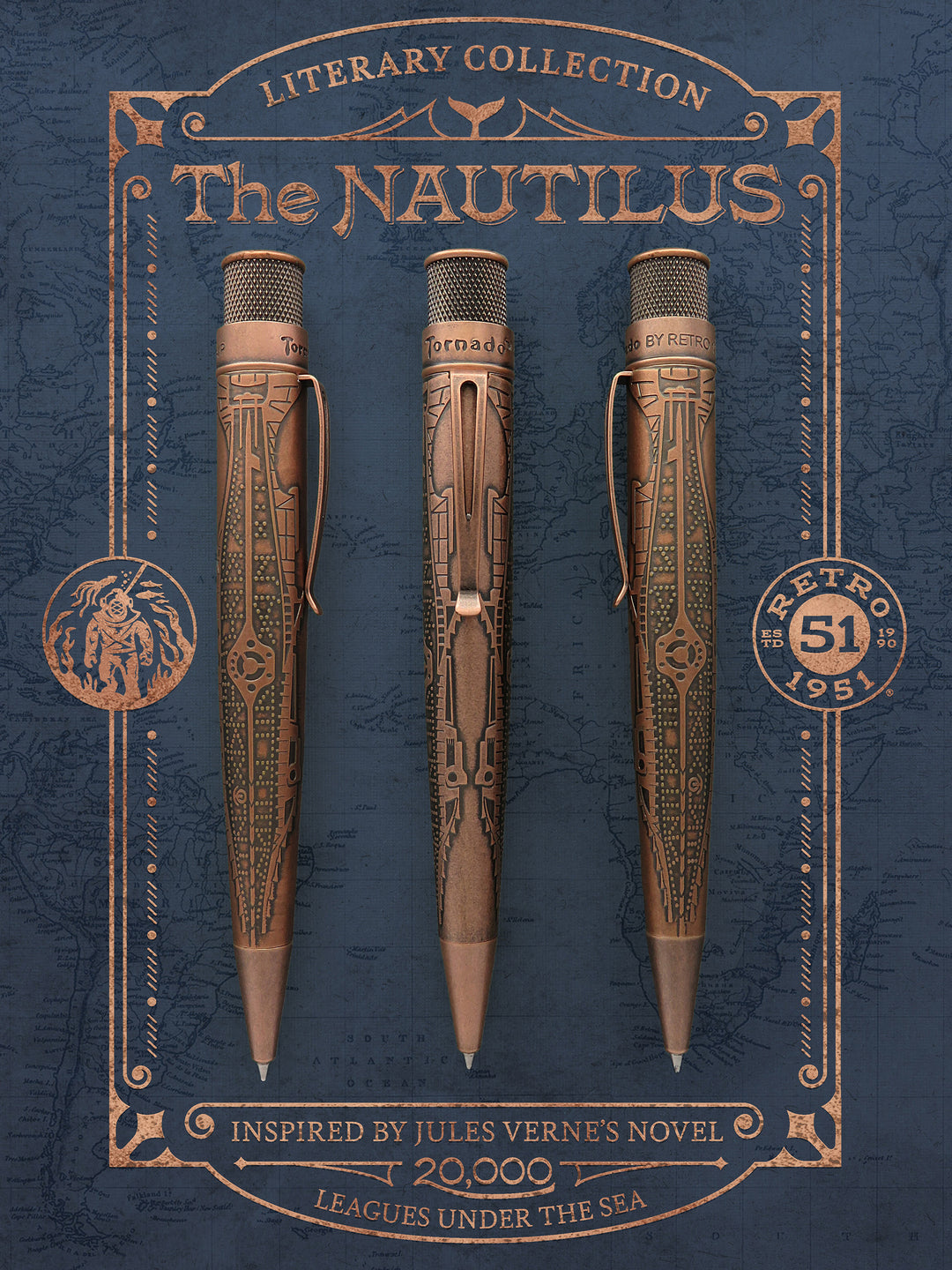 Retro 51 Tornado Big Shot Literary Collection - The Nautilus Rollerball Pen