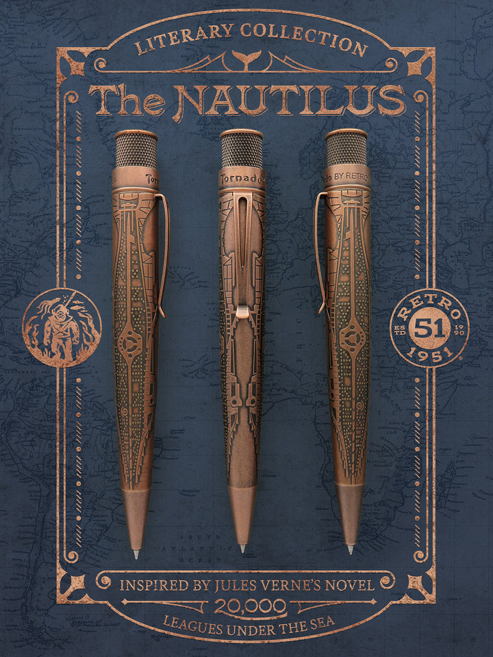 Retro 51 Tornado Big Shot Literary Collection - The Nautilus Rollerball Pen