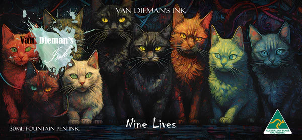 Van Dieman's Feline - Nine Lives Shimmering Fountain Pen Ink