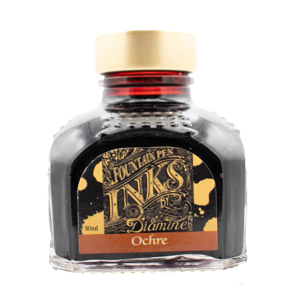 Diamine Fountain Pen Ink Bottle 80ml - Ochre