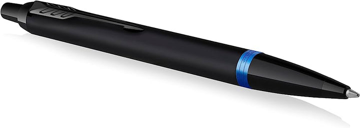 Parker IM Professional Vibrant Rings Marine Blue Lacquer PVD Ballpoint Pen