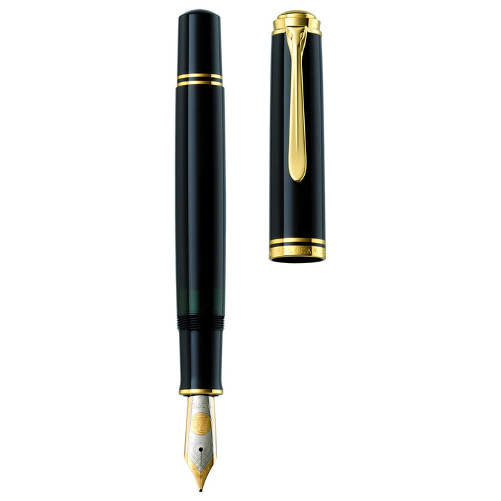 Pelikan M800 Souveran Black Fountain Pen with Gold