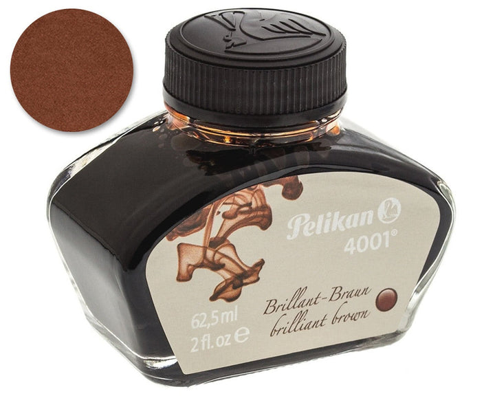 Pelikan 4001 Fountain Pen Ink Bottle 30ml - Brilliant Brown