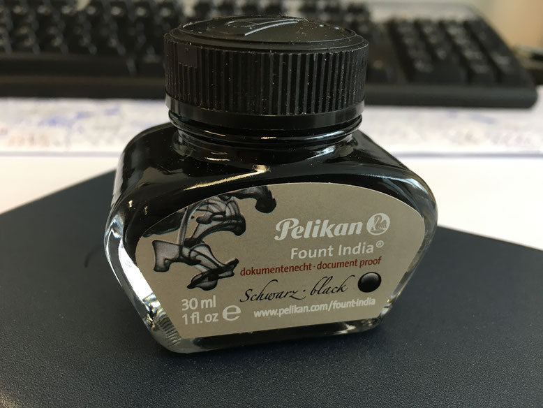 Pelikan Fount India Fountain Pen Ink Document Proof