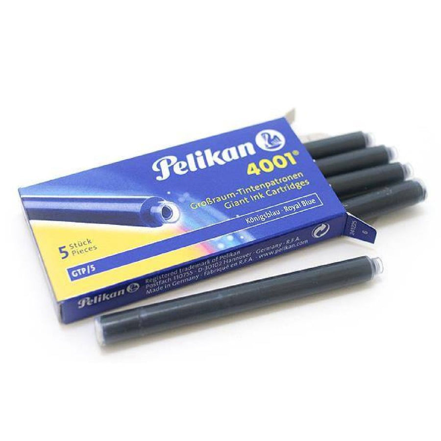 Pelikan 4001 GIANT TP/5 Fountain Pen Ink Cartridges Royal Blue - 3 Pack