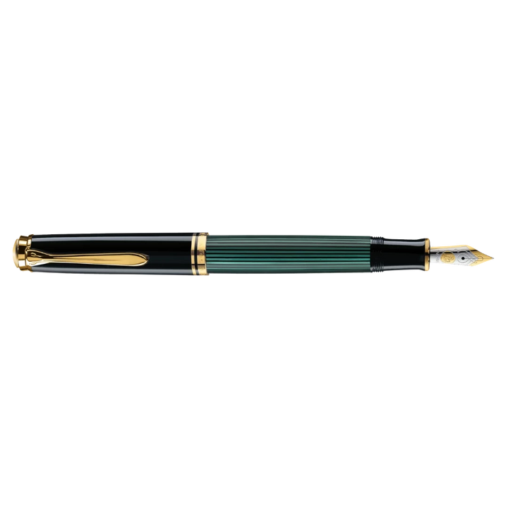 Pelikan M1000 Souverän Black/Green Fountain Pen With Gold