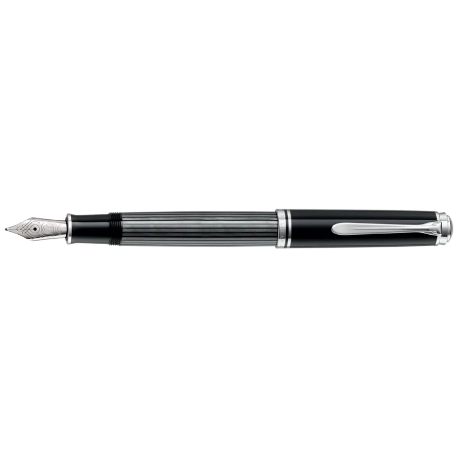 Pelikan M805 Souverän Anthracite Fountain Pen with Silver-1