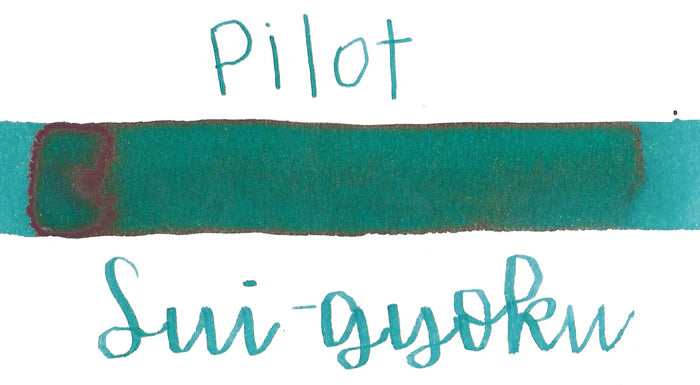 Iroshizuku Fountain Pen Ink by Pilot - 15ml Bottle sui-gyoku - Emerald Green