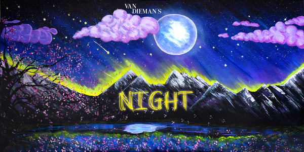 Van Dieman's Night - Red Lightning - Shimmering Fountain Pen Ink