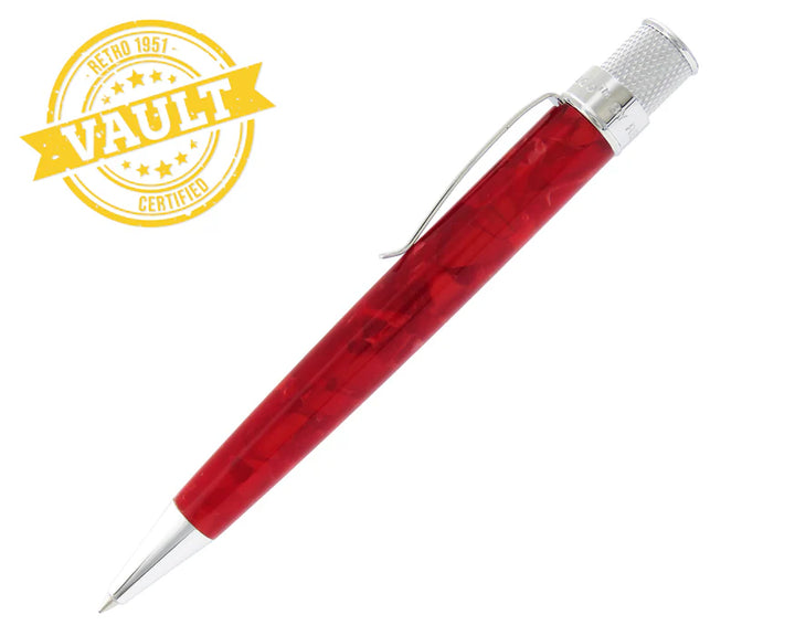Retro 51 Tornado Acrylic Rollerball Pen - Ruby Red