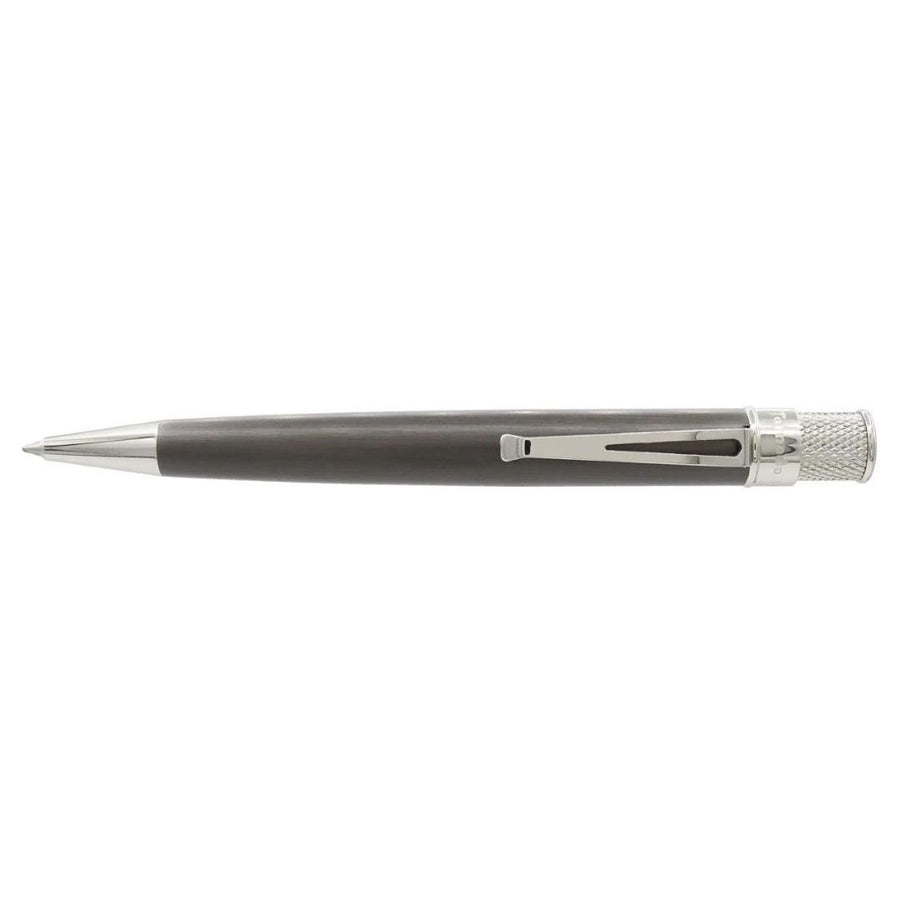 Retro 51 Tornado Rollerball Pen Black Nickel with Platinum