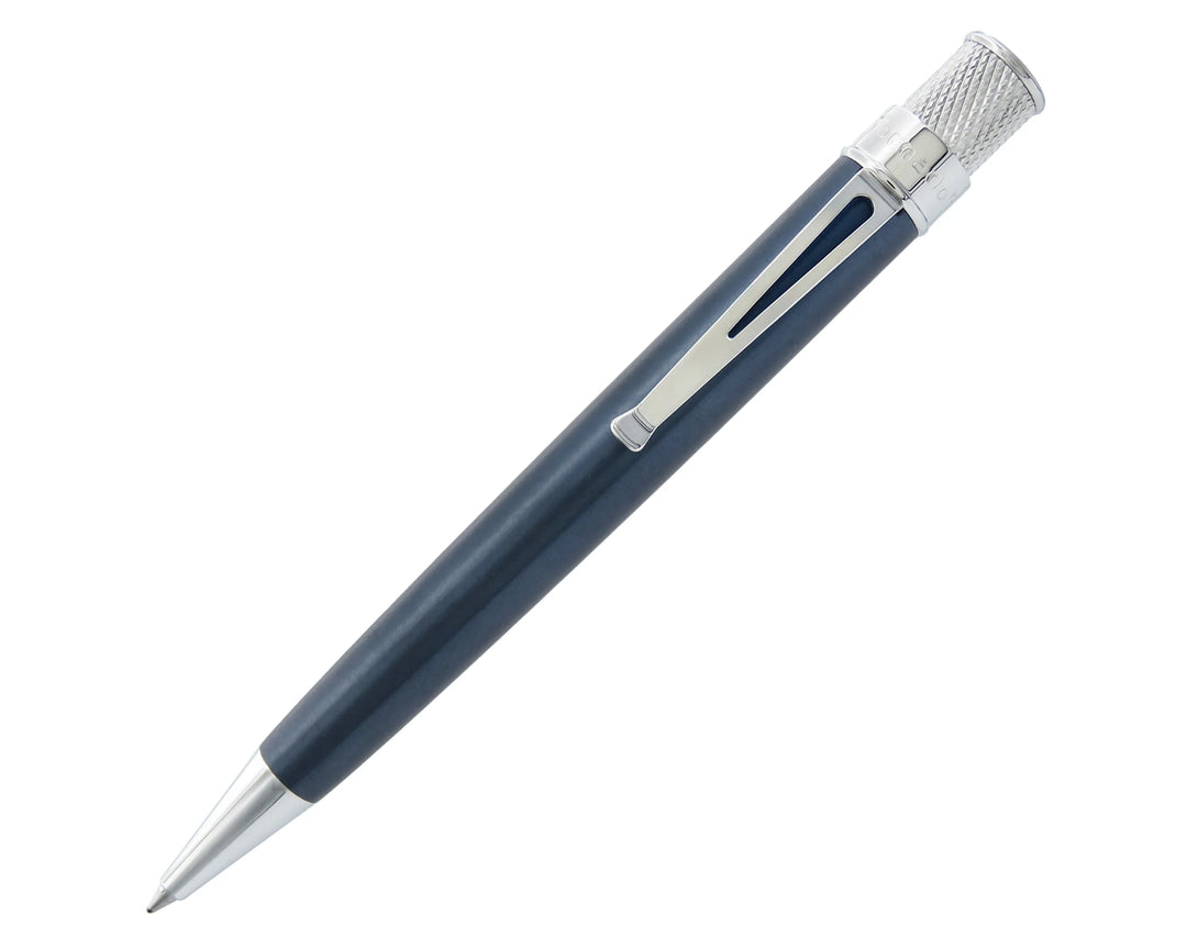 Retro 51 Tornado Galactic Blue Titanium  TI Rollerball Pen– Vault Collection