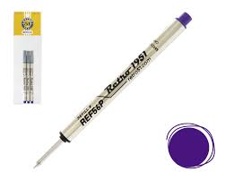 Retro 51 Capless Rollerball Refill Short Retractable 3Pack Purple