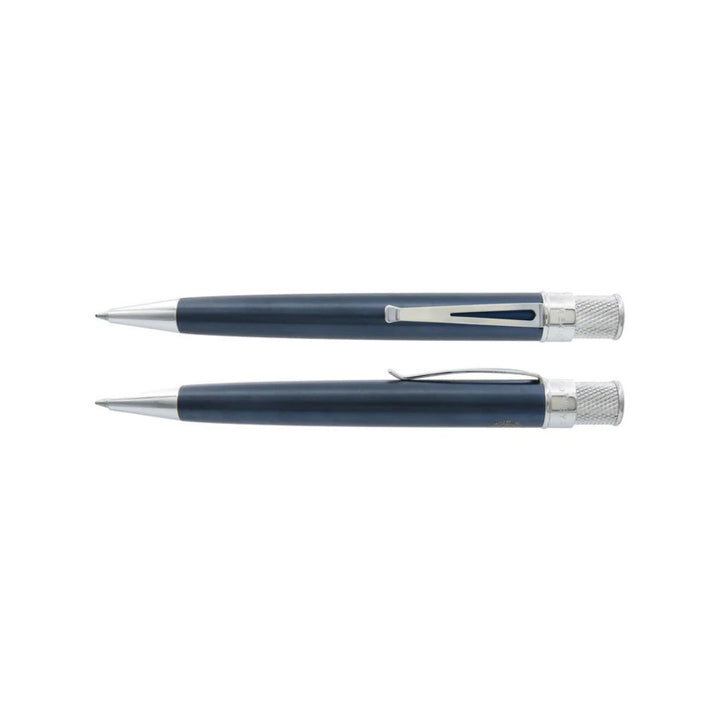 Retro 51 Tornado Galactic Blue Titanium  TI Rollerball Pen– Vault Collection