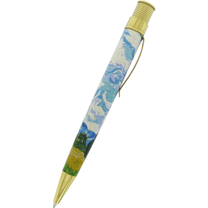 Retro 51 The MET - Van Gogh Wheat Fields & Cypresses Rollerball Pen