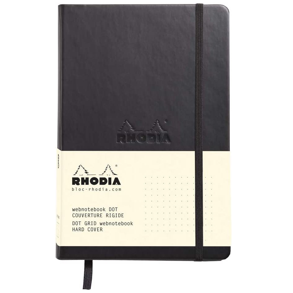 Rhodia Boutique – Italian Leatherette Hardcover Webnotebook Black Cover