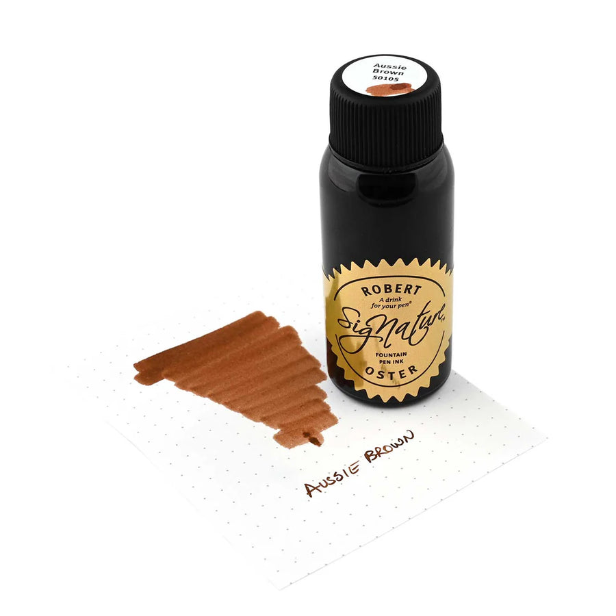 Robert Oster Signature Fountain Pen Ink - Aussie Brown
