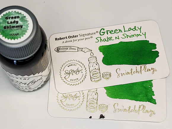 Robert Oster Signature Shake 'n' Shimmy Art Ink - Green Lady