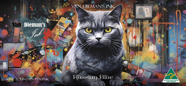 Van Dieman's Feline - Russian Blue Fountain Pen Ink