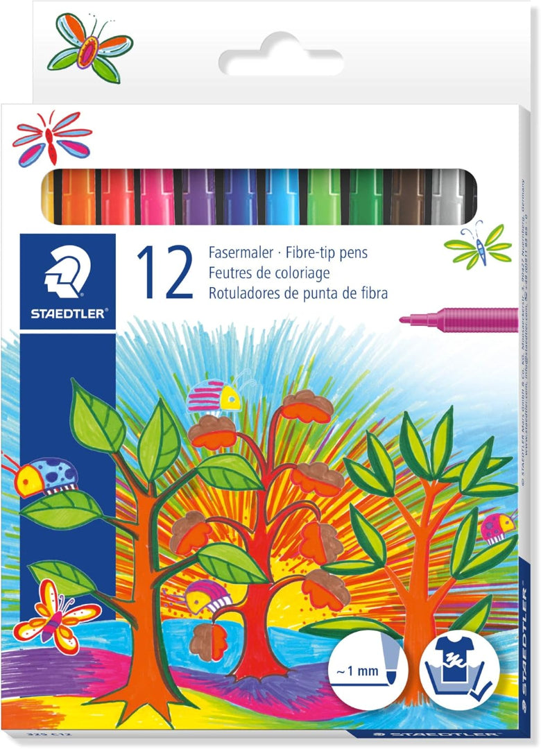 Staedtler Fibre-tip Pens  12's