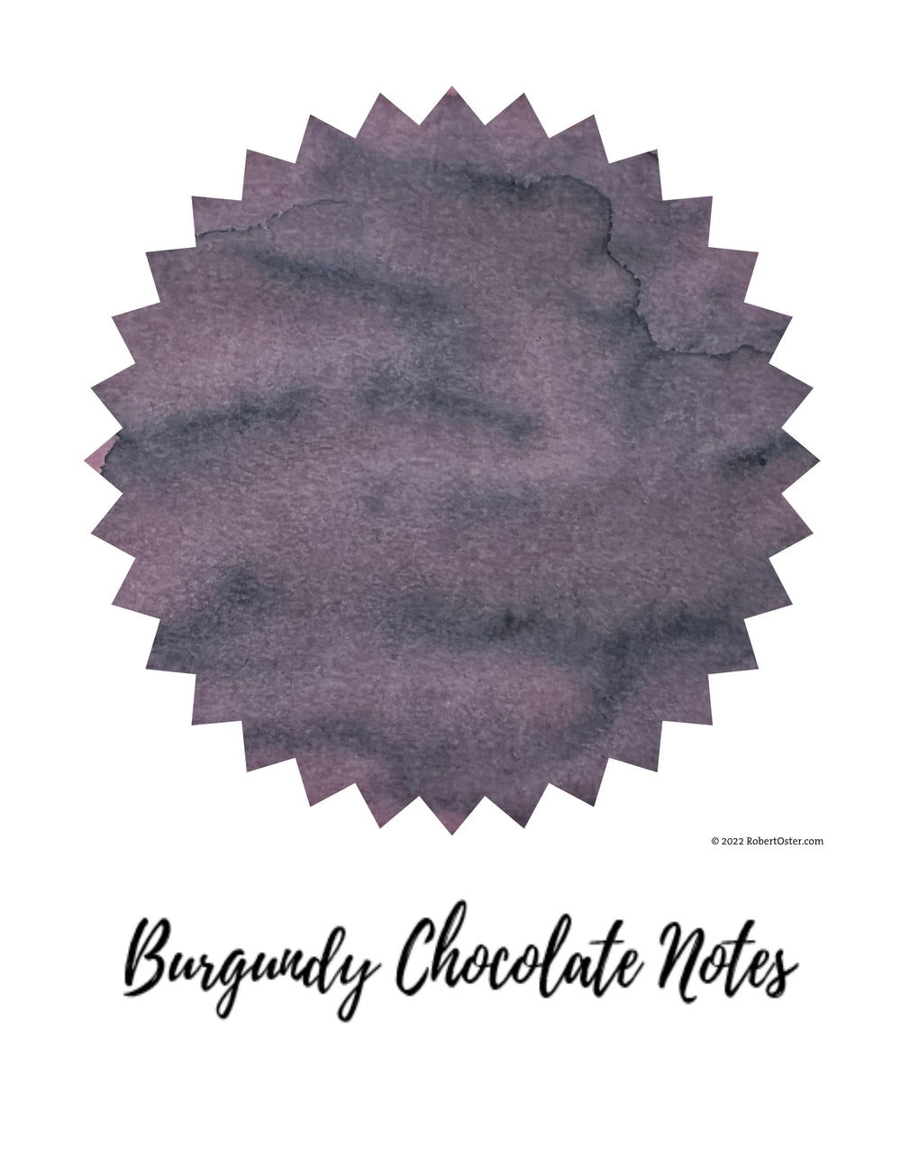 Robert Oster Signature Fountain Pen Ink - Burgundy Chocolate Notes