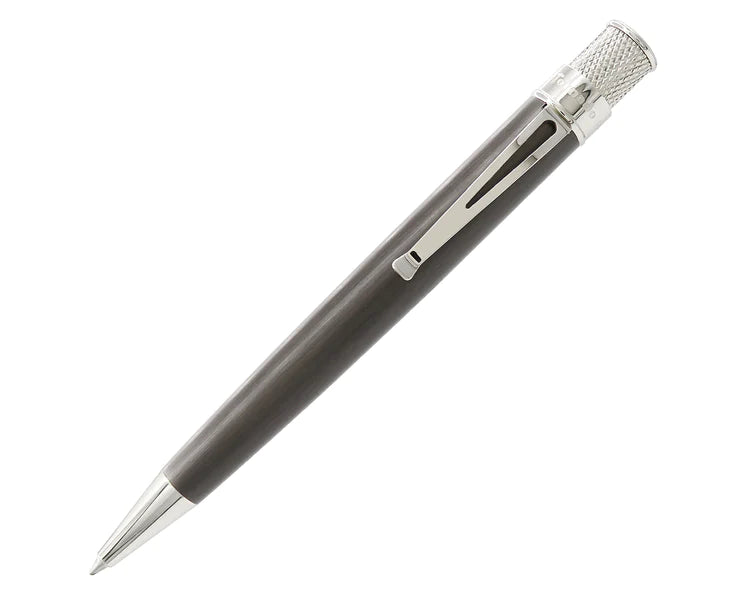 Retro 51 Tornado Rollerball Pen Black Nickel with Platinum