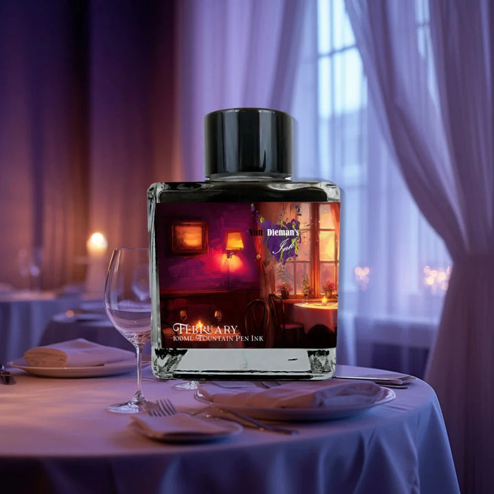 Van Dieman's February 2024 Shimmering Fountain Pen Ink - 100ml