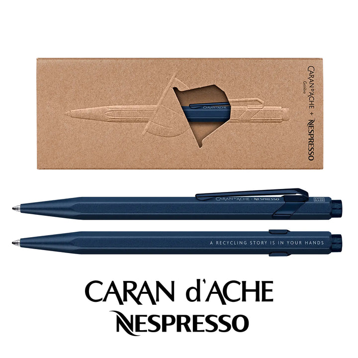 Caran D'Ache Nespresso Edition 6 Ballpoint Pen - Kazaar Blue