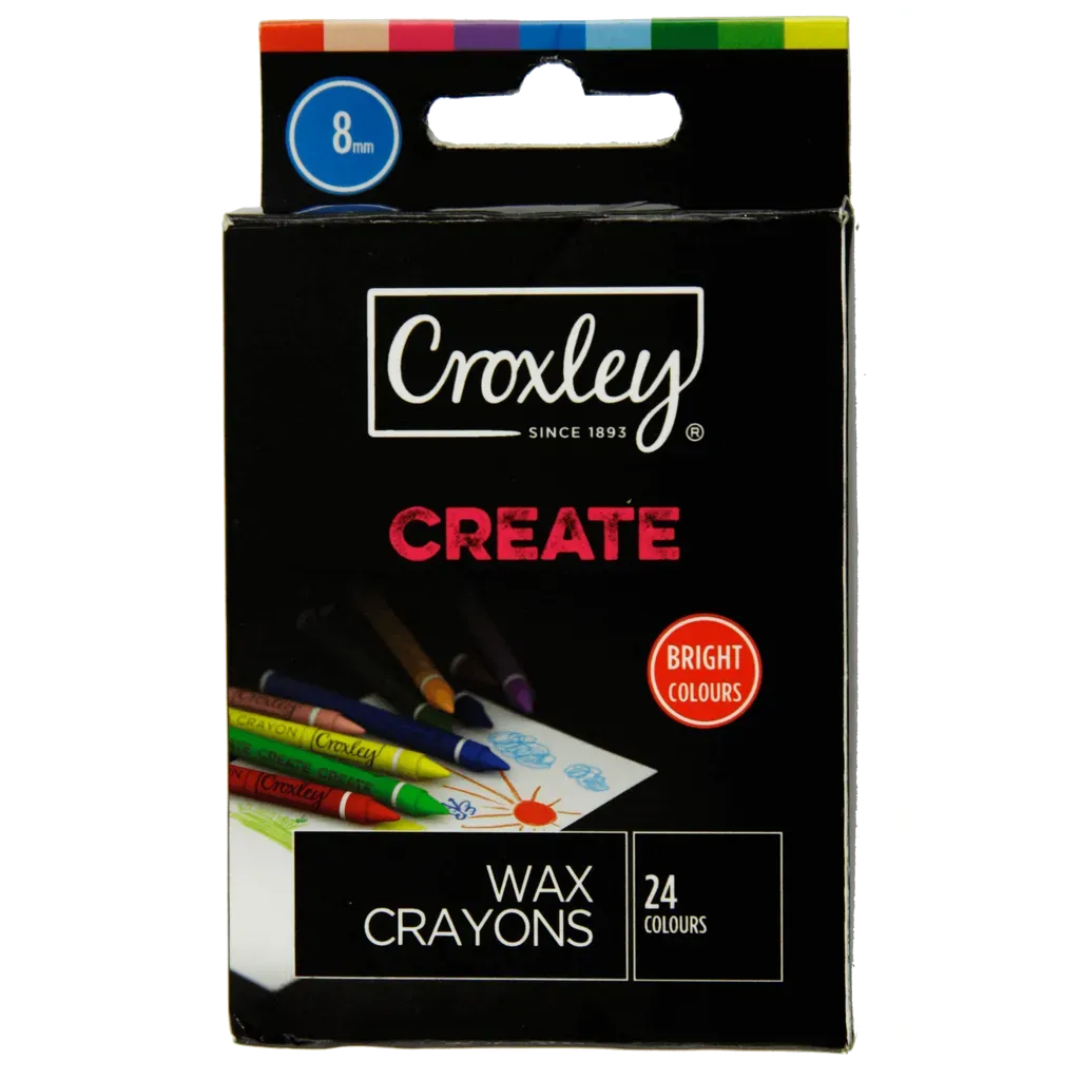 Croxley Create Wax Crayons 24's