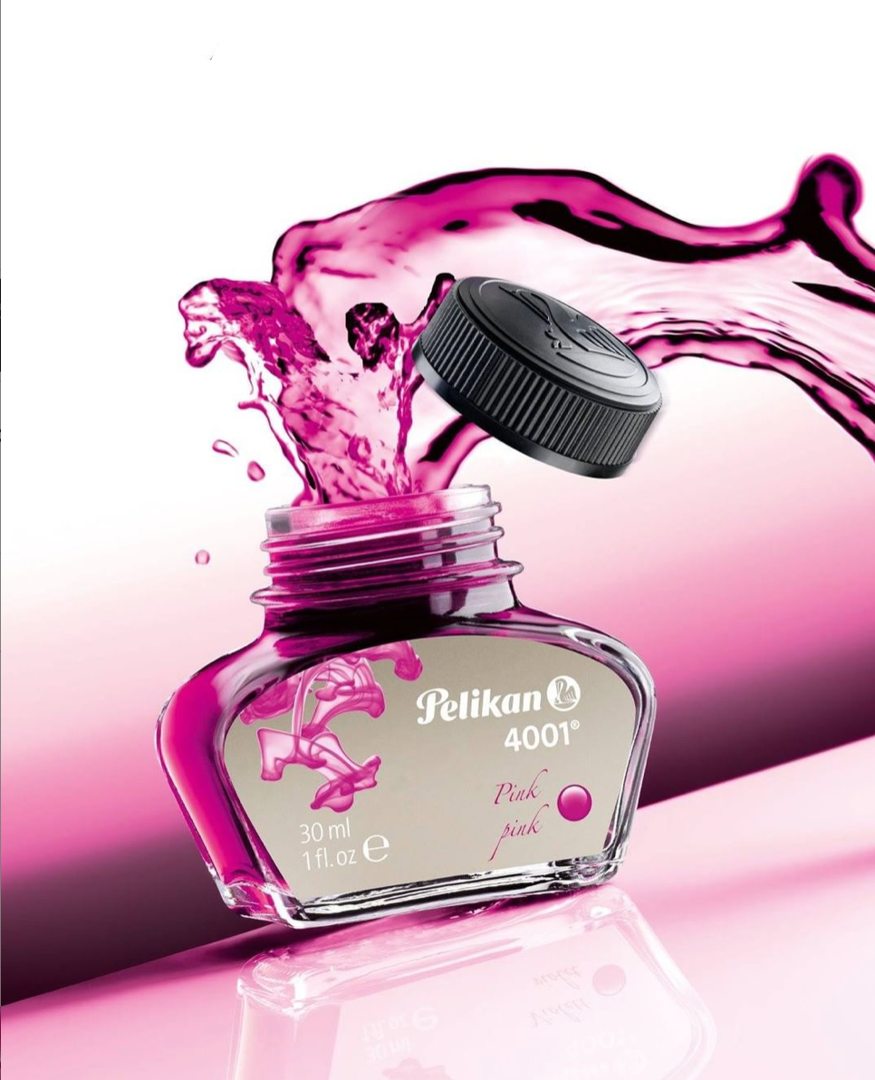 Pelikan 4001 Fountain Pen Ink Bottle 30ml - Pink