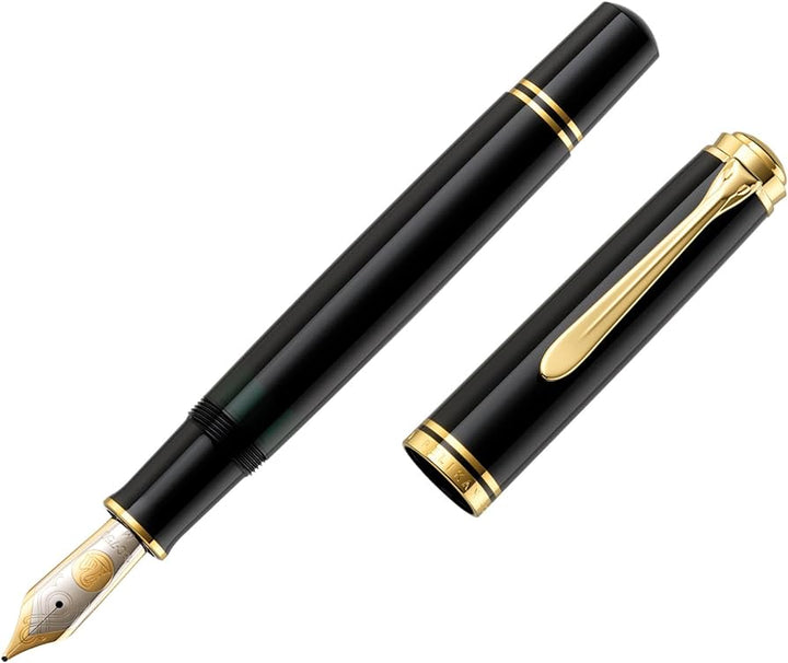 Pelikan M1000 Souverän Black Fountain Pen With Gold