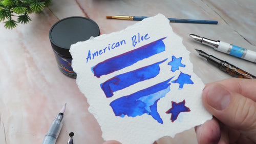 Private Reserve Premium Fountain Pen Ink - American Blue 60ml - Fast Dry