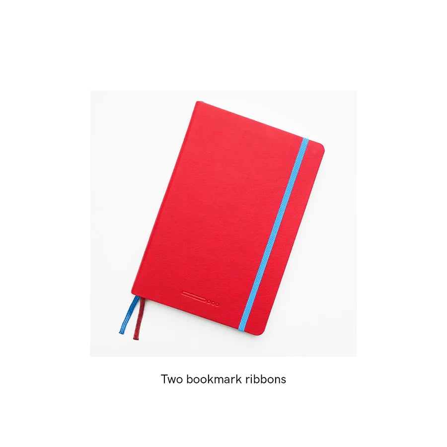 Endless Recorder Crimson Sky Notebook A5 Ruled - Red