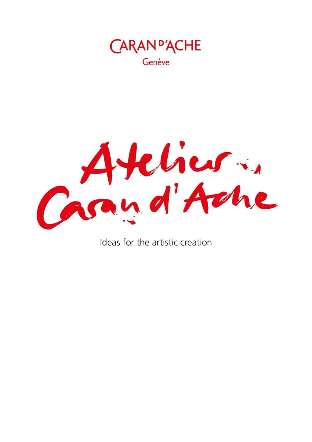 Caran D’Ache Workshop Manual E-Book – Ideas for the artistic creation