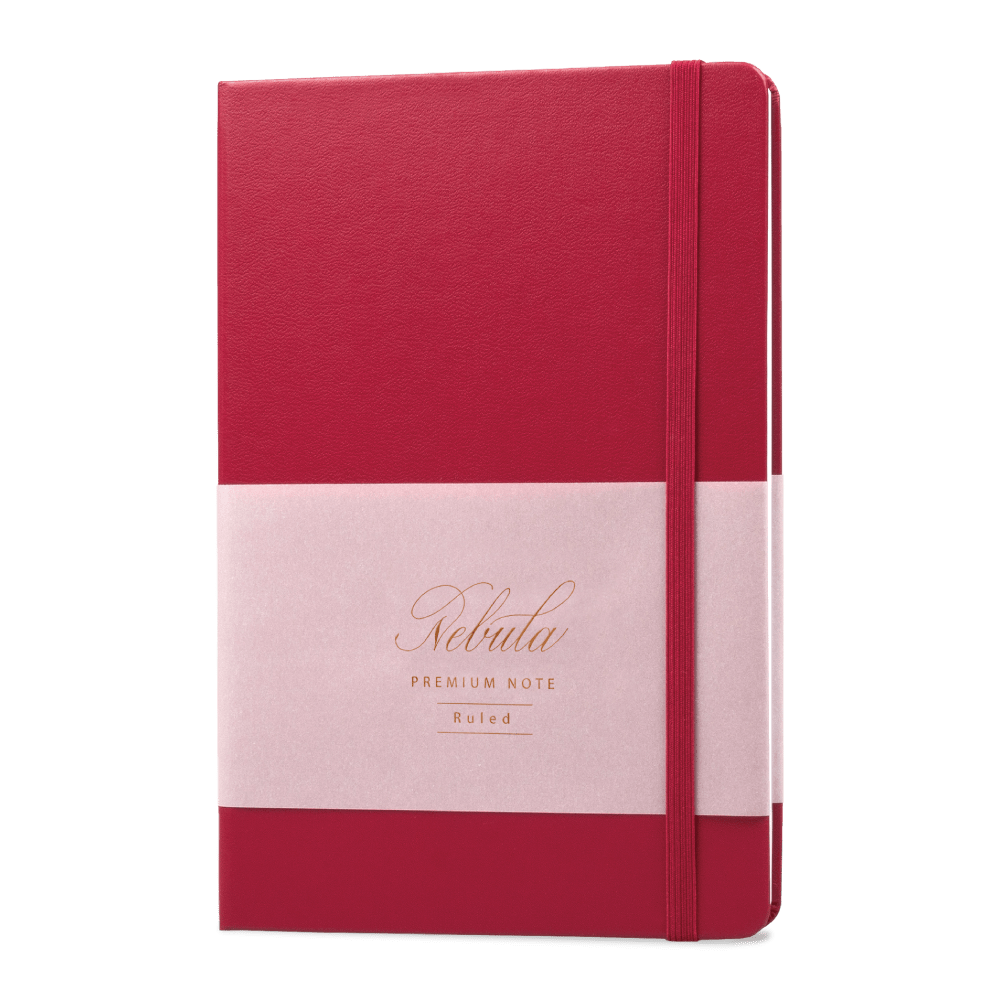 Nebula Premium Notebook A5 Ruled Ruby Wine
