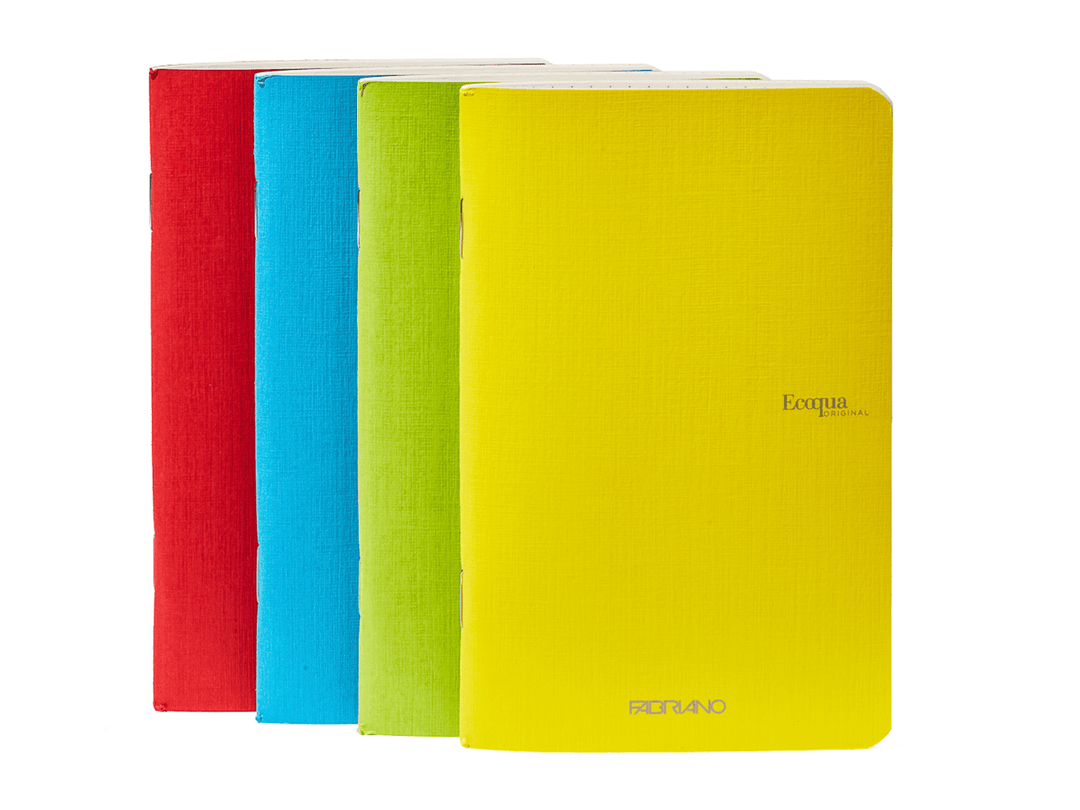Fabriano EcoQua Original Note Book – Stapled A4 Red, Lined